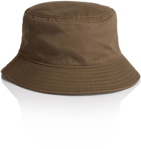 An image of a Custom AS Colour Bucket Hat in Walnut!