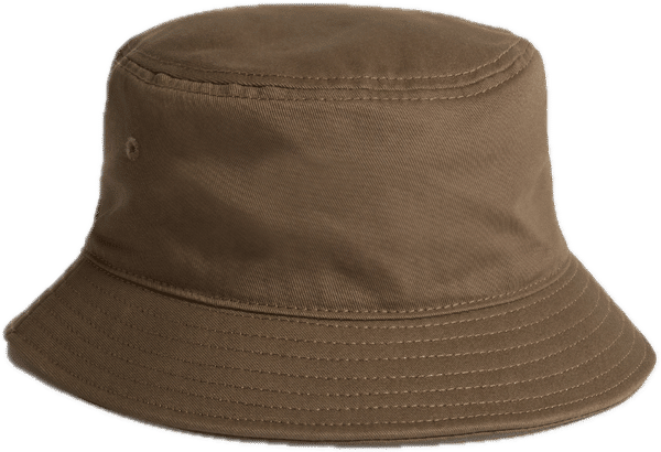 An image of a Custom AS Colour Bucket Hat in Walnut!