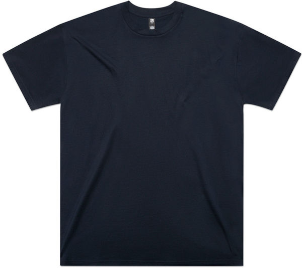 Am image of a Custom AS Colour Classic Oversized Tee in Navy!