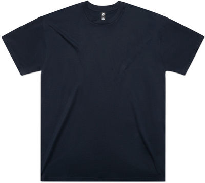 Am image of a Custom AS Colour Classic Oversized Tee in Navy!