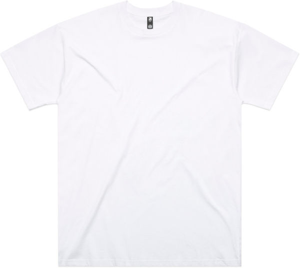 Am image of a Custom AS Colour Classic Oversized Tee in White!
