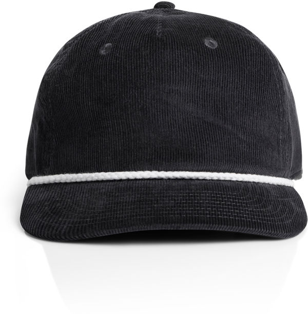 Am image of a Custom AS Colour Class Cord Rope Cap in Black/White!
