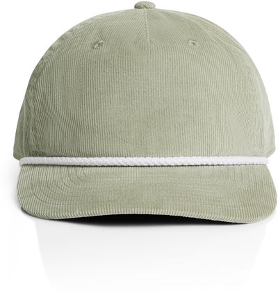 Am image of a Custom AS Colour Class Cord Rope Cap in Eucalyptus/White!
