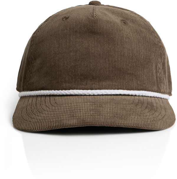 Am image of a Custom AS Colour Class Cord Rope Cap in Walnut/White!