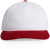 Am image of a Custom AS Colour Class Cord Two Tone Cap in White/Cardinal!