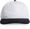 Am image of a Custom AS Colour Class Cord Two Tone Cap in White/Ink Blue!
