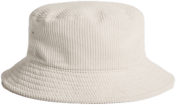 An image of a Custom AS Colour Cord Bucket Hat in Bone!