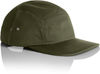 An image of a Custom AS Colour Finn Five Panel Cap in Army!