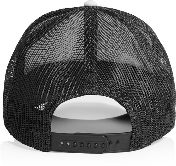 An image of a Custom AS Colour Frame Foam Two Tone Trucker in White/Coal!