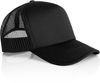 An image of a Custom AS Colour Frame Trucker Cap in Black!