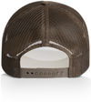 An image of a Custom AS Colour Frame Trucker Cap in Walnut!
