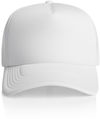 Am image of a Custom AS Colour Frame Trucker Cap in White!