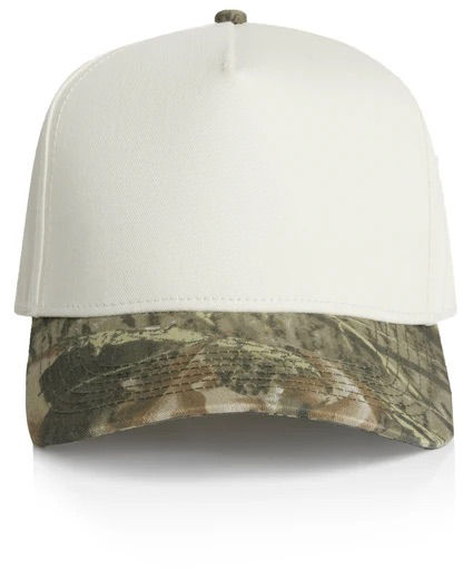 AS Colour Frame Two Tone Camo Cap in Natural/Tree Camo
