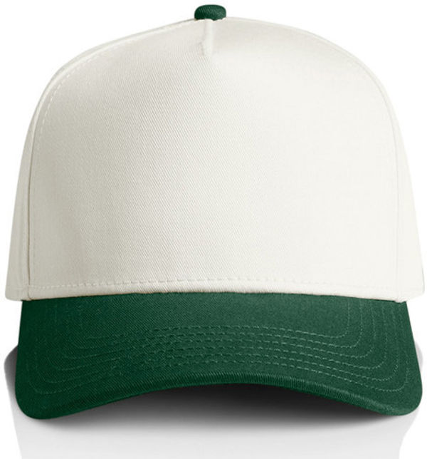 Am image of a Custom AS Colour Frame Two Tone Cap in Natural/Forest!