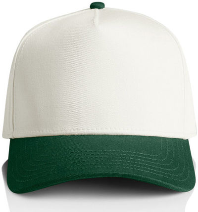 Am image of a Custom AS Colour Frame Two Tone Cap in Natural/Forest!