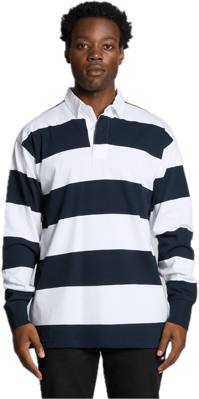 Natural Walnut AS Colour Men s Rugby Stripe Jersey in XL