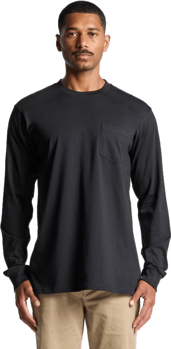 An image of a Custom AS Colour Mens Classic Pocket Long Sleeve Tee!