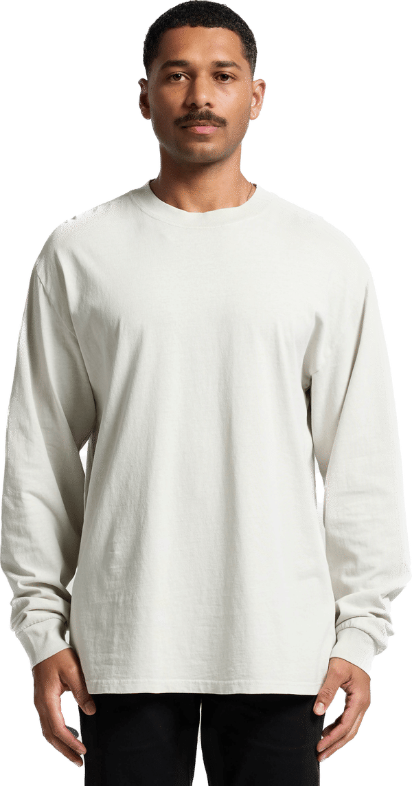 An image of a Custom AS Colour Mens Heavy Faded Long Sleeve Tee!