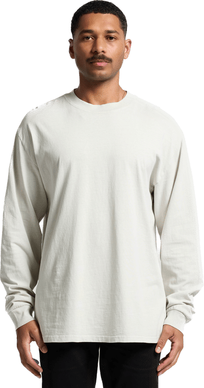 An image of a Custom AS Colour Mens Heavy Faded Long Sleeve Tee!