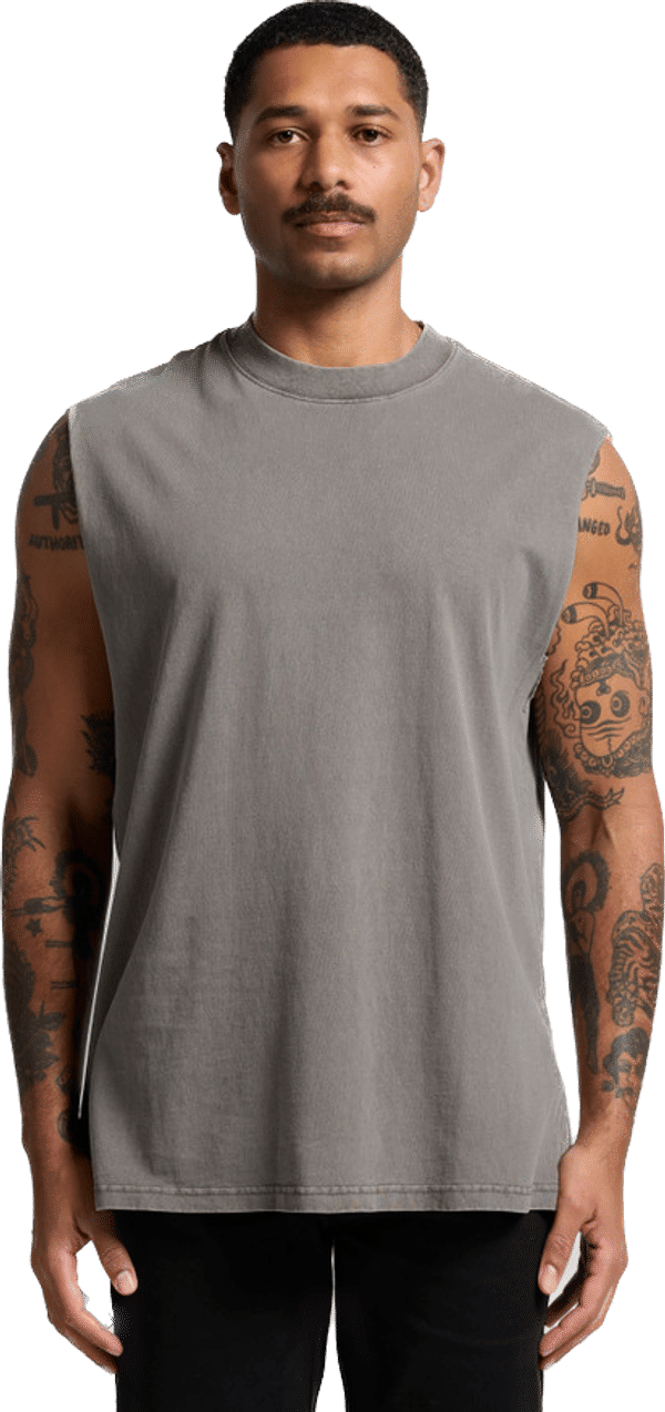 An image of a Custom AS Colour Mens Heavy Faded Tank!