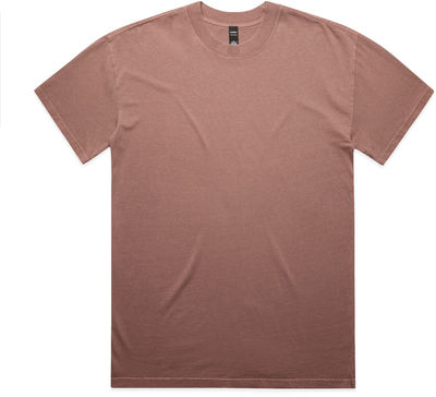Am image of a Custom AS Colour Mens Heavy Faded Tee in Faded Pink!