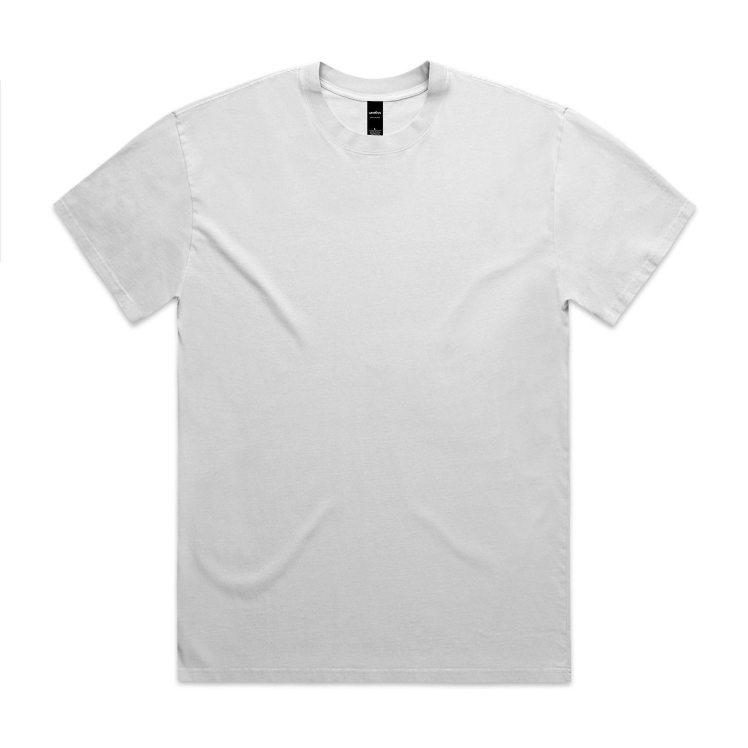 AS Colour Mens Heavy Faded Tee in Faded White