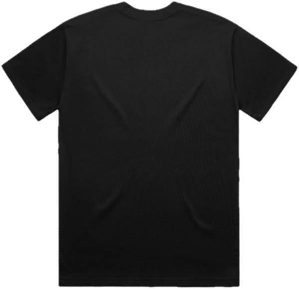 Am image of a Custom AS Colour Mens Heavy Tee in Black!