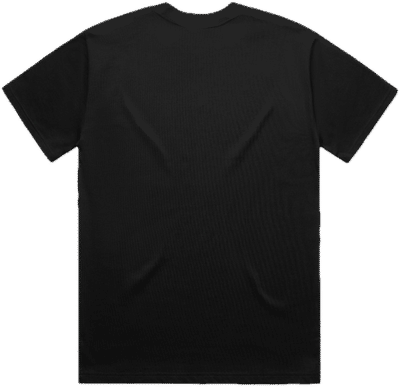 Am image of a Custom AS Colour Mens Heavy Tee in Black!