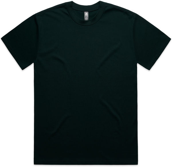 Am image of a Custom AS Colour Mens Heavy Tee in Pine Green!