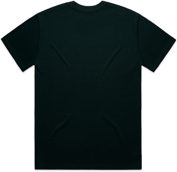 Am image of a Custom AS Colour Mens Heavy Tee in Pine Green!