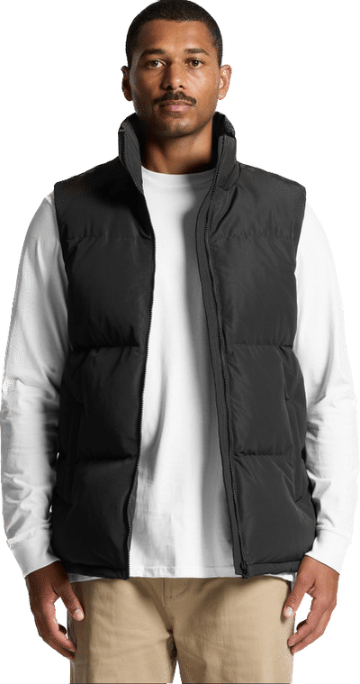 An image of a Custom AS Colour Mens Puffer Vest!