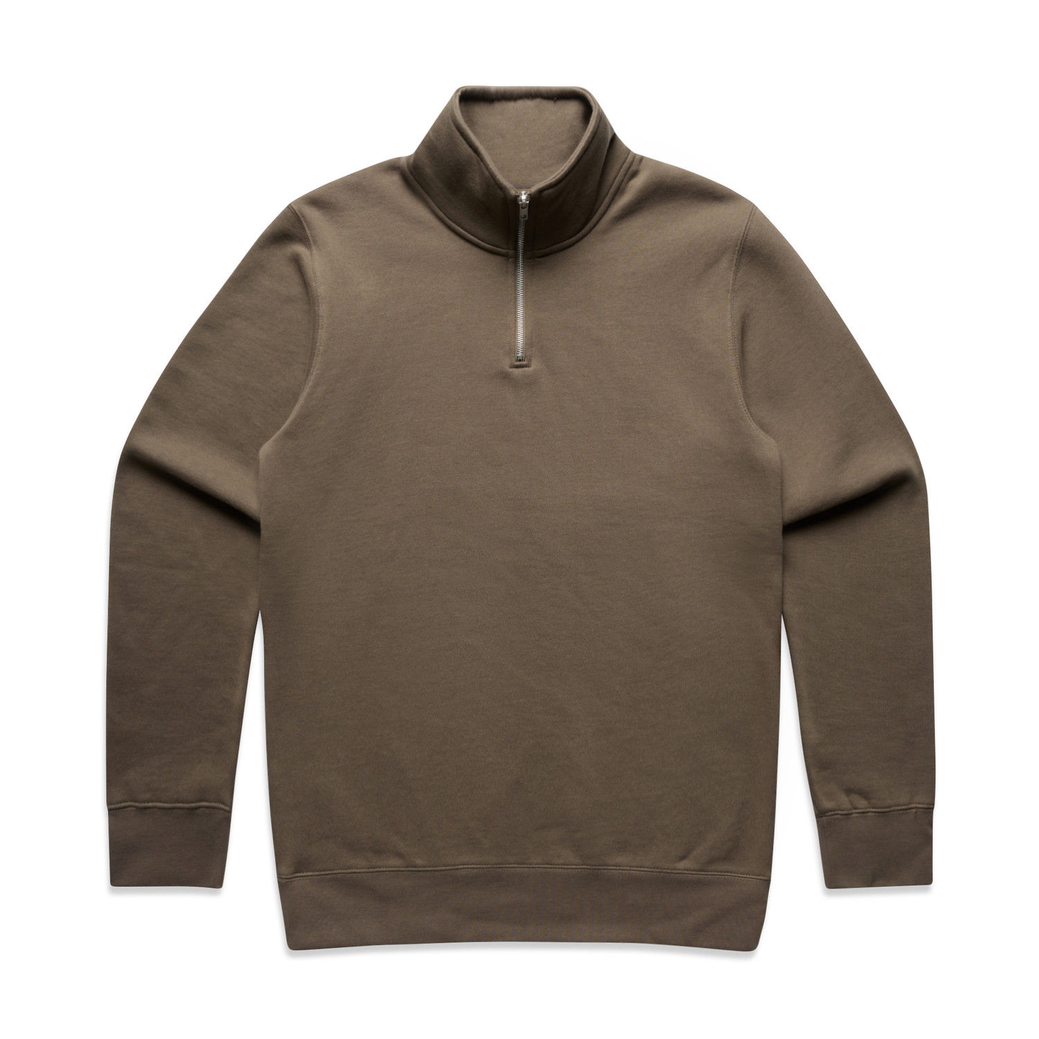 AS Colour Mens Stencil Half Zip in Walnut
