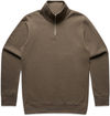 Am image of a Custom AS Colour Mens Stencil Half Zip in Walnut!
