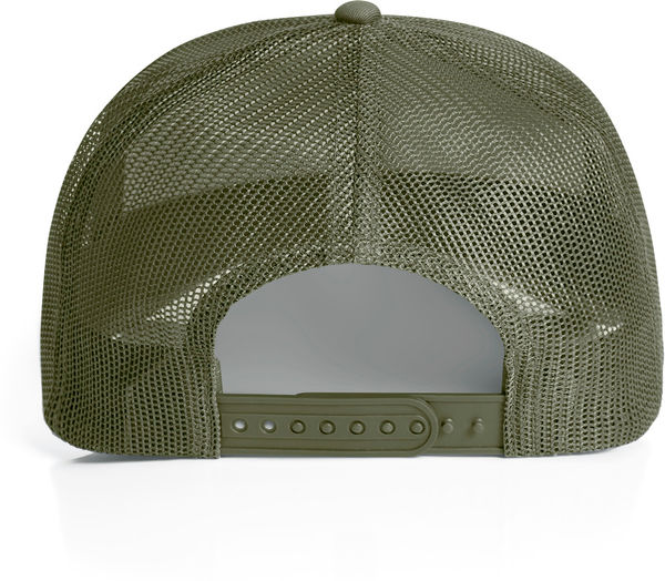 An image of a Custom AS Colour Mesh Trucker Cap in Army!