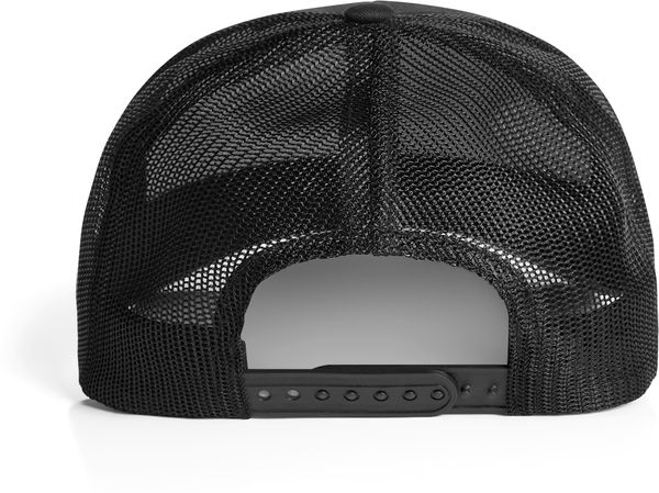 An image of a Custom AS Colour Mesh Trucker Cap in Black!