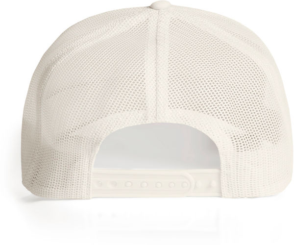 An image of a Custom AS Colour Mesh Trucker Cap in Ecru!
