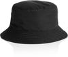 An image of a Custom AS Colour Nylon Bucket Hat in Black!