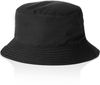 An image of a Custom AS Colour Nylon Bucket Hat in Black!