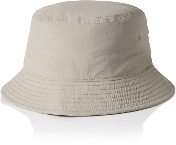 An image of a Custom AS Colour Nylon Bucket Hat in Mushroom!