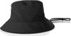 An image of a Custom AS Colour Nylon Widebrim Bucket Hat in Black!