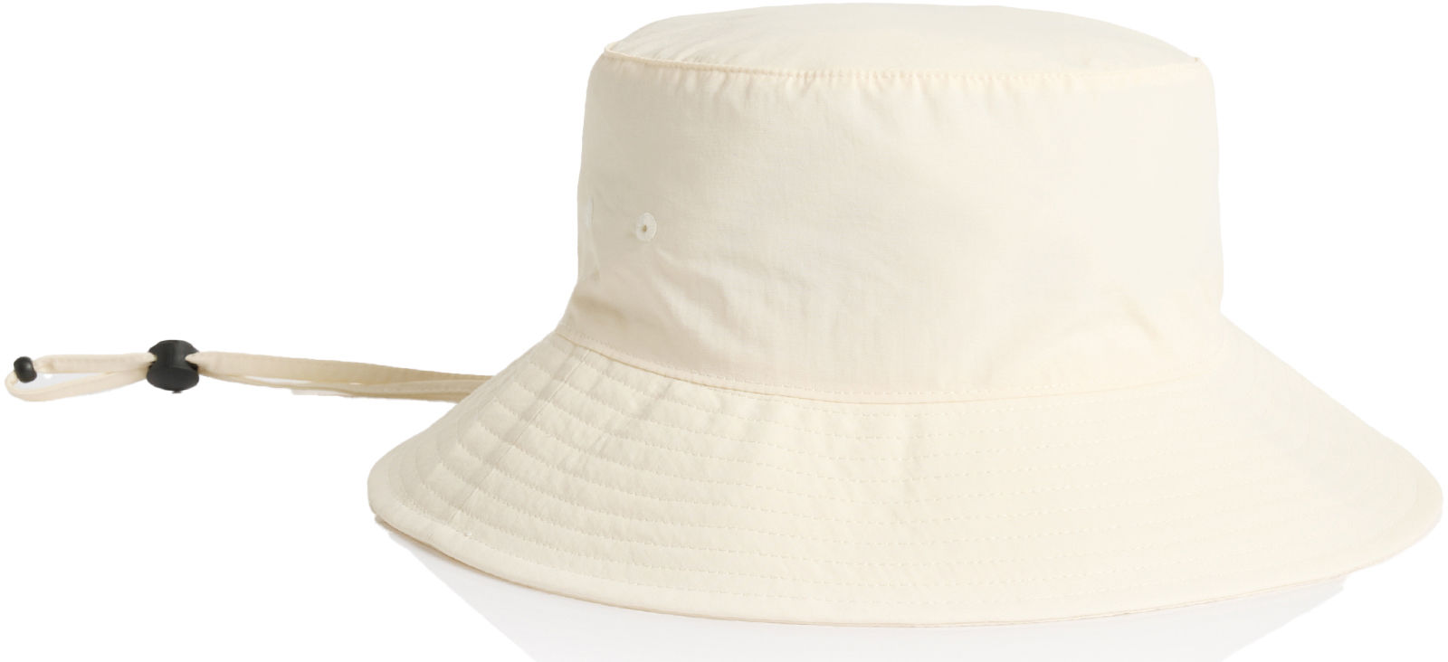 AS Colour Nylon Widebrim Bucket Hat in Ecru