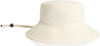 An image of a Custom AS Colour Nylon Widebrim Bucket Hat in Ecru!