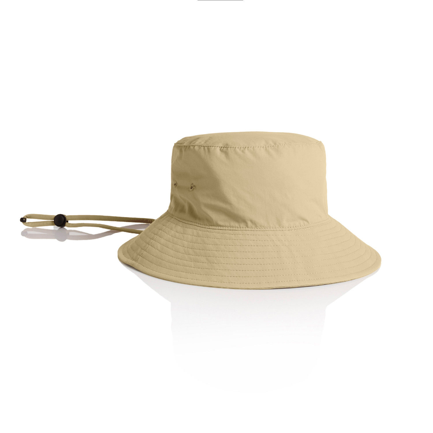 AS Colour Nylon Widebrim Bucket Hat in Khaki