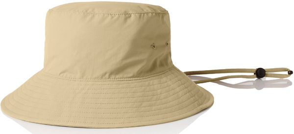 An image of a Custom AS Colour Nylon Widebrim Bucket Hat in Khaki!