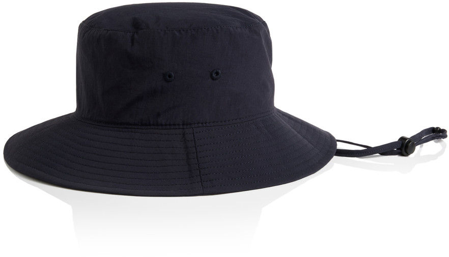 AS Colour Nylon Widebrim Bucket Hat in Navy