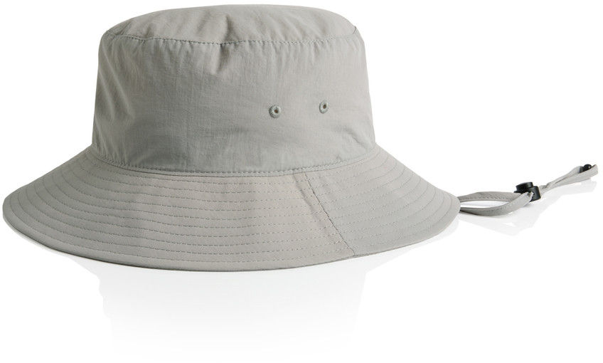 AS Colour Nylon Widebrim Bucket Hat in Storm
