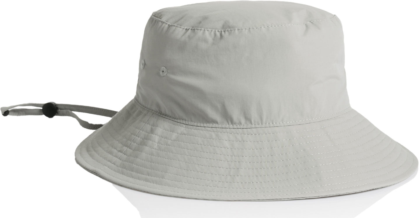 AS Colour Nylon Widebrim Bucket Hat in Storm