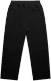 Am image of a Custom AS Colour Relax Cuffless Trackpants in Black!