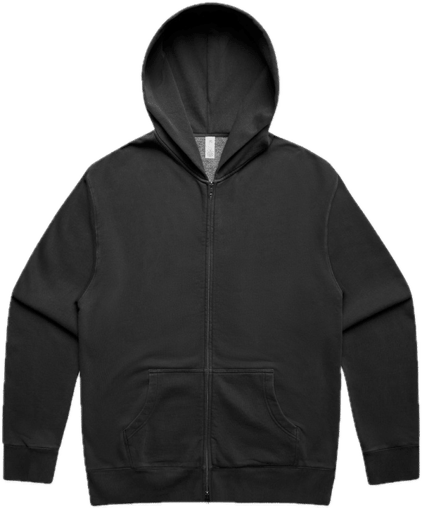 Am image of a Custom AS Colour Relax Faded Zip Hood in Faded Black!