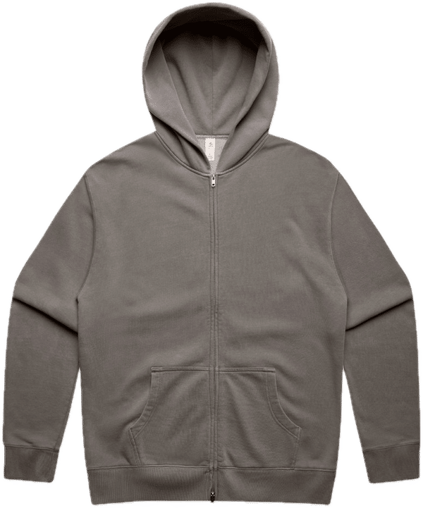 Am image of a Custom AS Colour Relax Faded Zip Hood in Faded Grey!